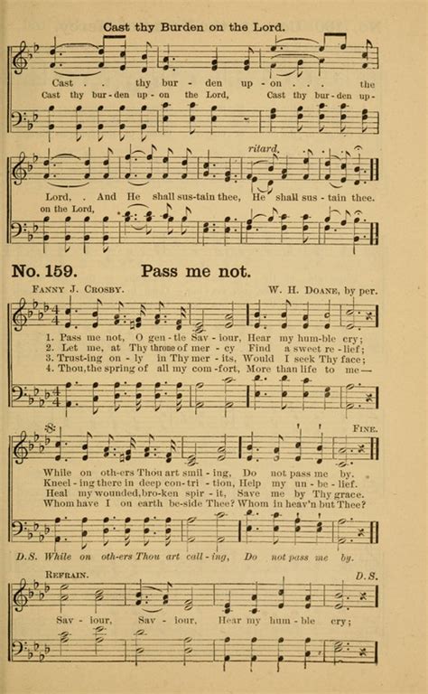 Hymns New And Old Revised For Use In All Religious Services 159 Pass Me Not O Gentle Saviour