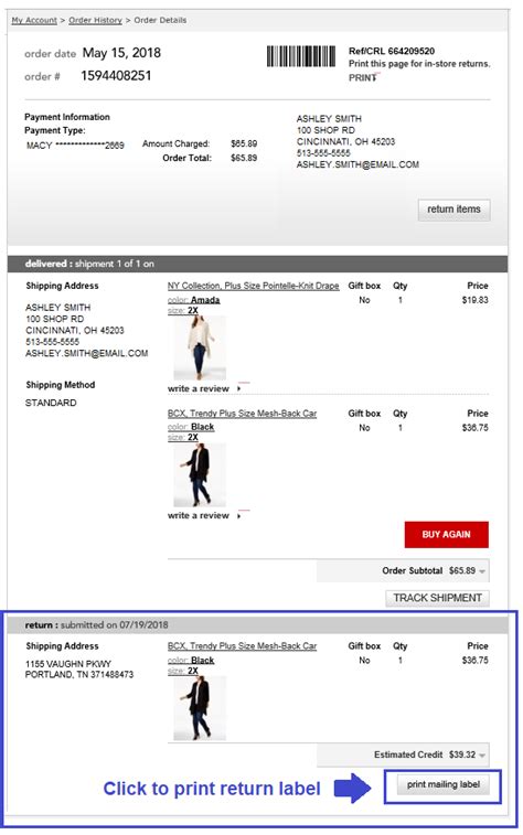 31 Macy S Return Label Barcode Lookup Labels Database 2020