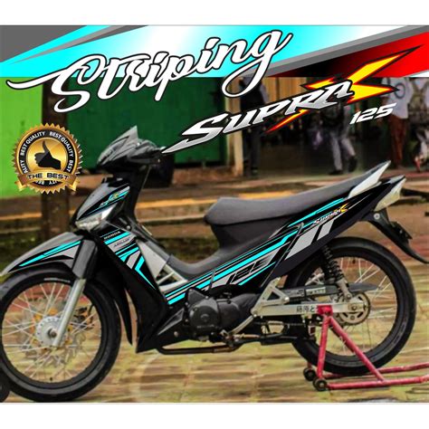 Jual Striping Supra X Sura X Baru Cw Stiker Variasi Supra