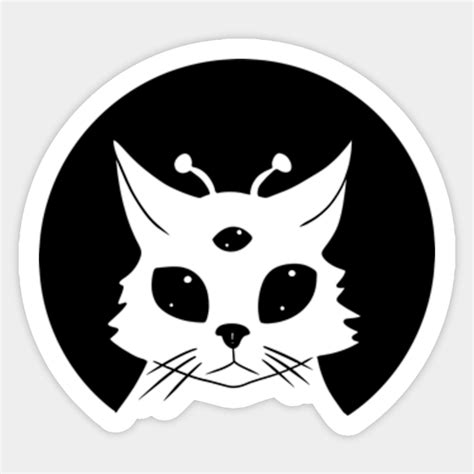 Alien Cat Cats Sticker Teepublic