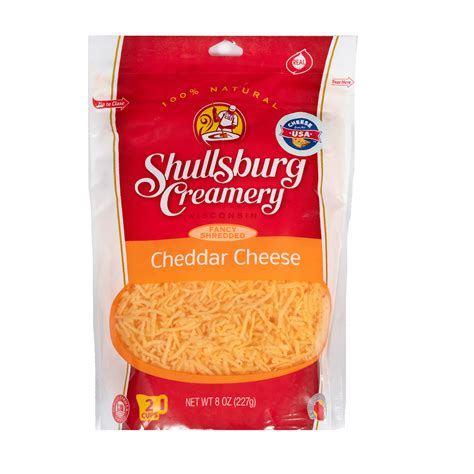 Shullsburg Creamery Fancy Shredded Cheddar Cheese 227 G Online At Best Price Grated Cheese