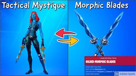 How To Unlock Tactical Mystique Edit Style And Morphic Blades Pickaxe