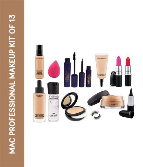 Mac Lipstick Make Up Professional Combo Pack Of 13 Makeup Kit 75 Ml