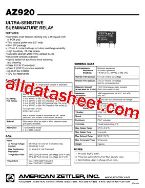 Az A D D Datasheet Pdf American Zettler Inc