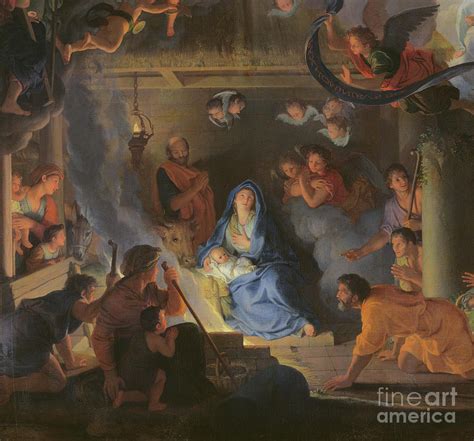 Adoration Of The Shepherds 1689 Painting By Charles Le Brun Pixels