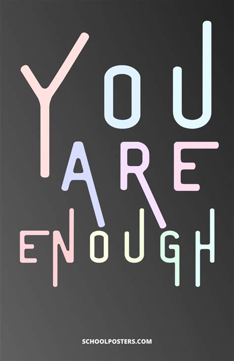 You Are Enough Poster – SchoolPosters.com LLC