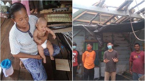 Atap Melayang Uli Lari Gendong Cucu Puluhan Rumah Di Indralaya Rusak