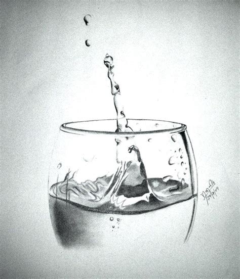 Water Drop Pencil Sketch At Paintingvalley Explore Collection Of