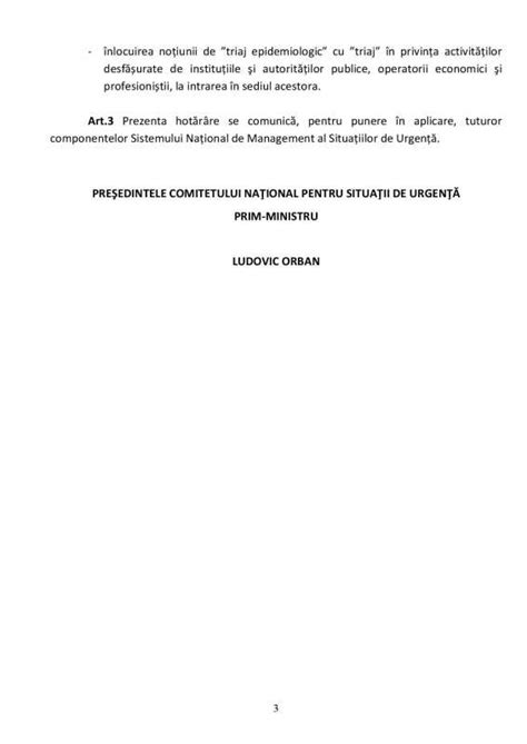 Hot R Rea Nr Din Privind Propunerea Unor M Suri Necesar A Fi Aplicate Dup Data