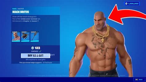 Beach Brutus Skin Release Date In Fortnite Item Shop How To Get Beach Brutus Skin Youtube