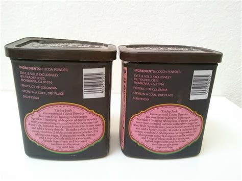 2 Pack Trader Joes Cocoa Powder Unsweetened 9 Oz Each Ebay