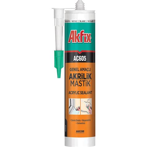 Aa002 Akfİx Akrİlİk Mastİk Beyaz 280 Ml Ac605 Akfİx