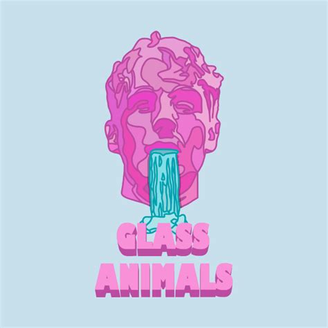 Glass Animals Soda Waterfalls Head And Logo Glass Animals Long