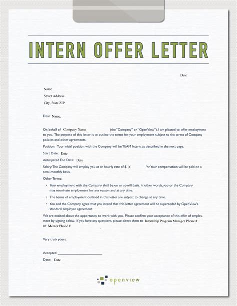 Internship Offer Letter Gotilo