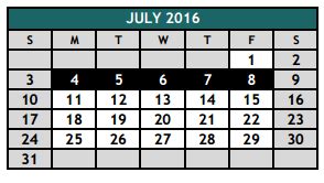 Hughes Middle School - School District Instructional Calendar - Burleson Isd - 2016-2017