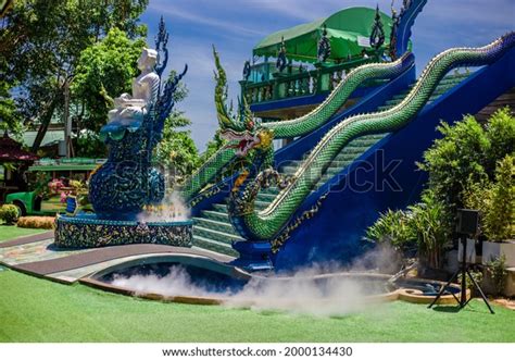 Background Thailands Chonburi Religious Attractions Wat Stock Photo