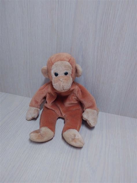 Mavin | Ty Beanie Baby Bongo The Monkey 1995 - Retired Bean Bag Plush ...