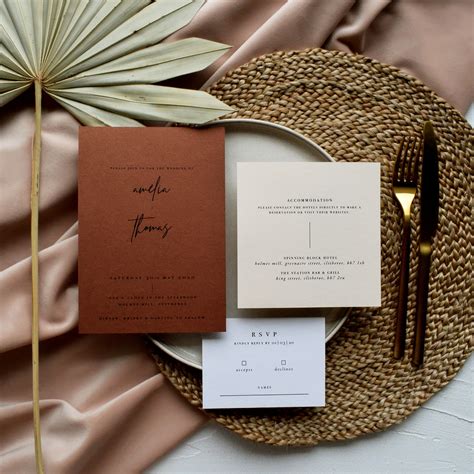 Minimalist Wedding Invitations