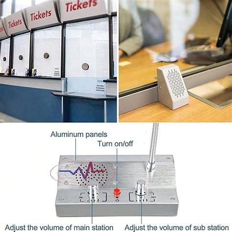 Window Intercom Dual Way Intercommunication Microphone Talk Through