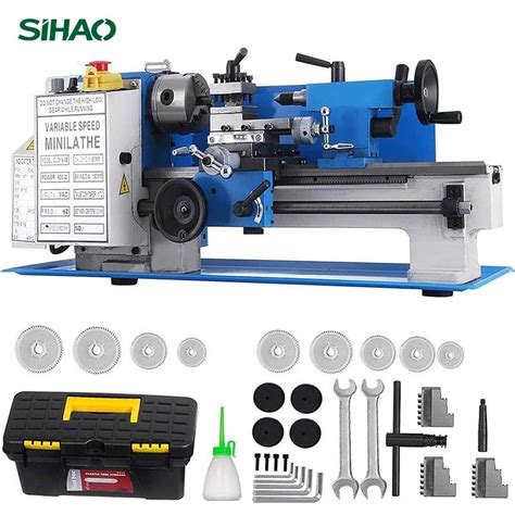 Sihao Precision Mini Metal Lathe Variable Speed Lathe For Metal 1100w