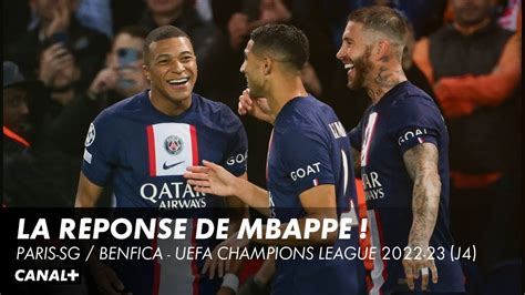 Mbappé ouvre le score sur penalty PSG Benfica Ligue des Champions