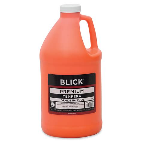 Blick Premium Grade Tempera Orange Half Gallon Michaels