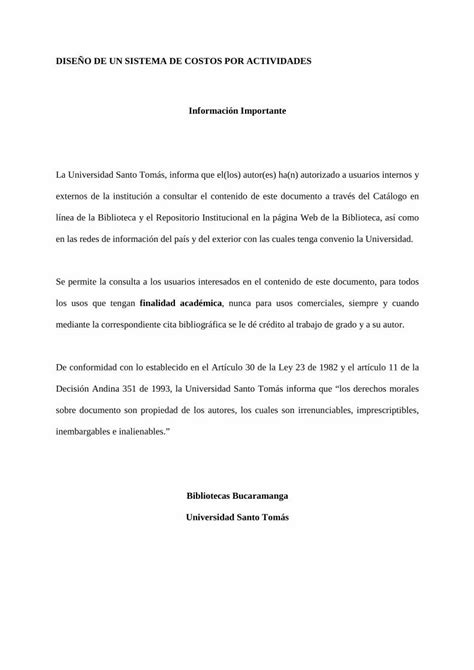 PDF Diseño de un sistema de costos por actividades en una PDFSLIDE NET