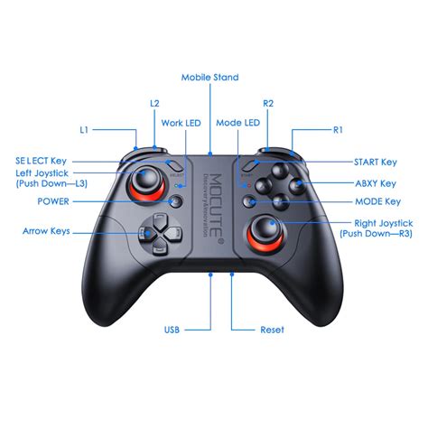 MOCUTE 053 Wireless Bluetooth Rechargeable Gamepad Game Controller For