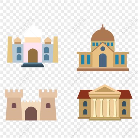 Castle Building Vector Illustration Vector Buildings Building