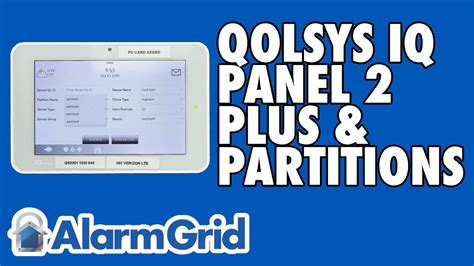 The Qolsys Iq Panel 2 And Partitioning Youtube