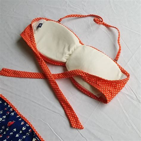 Sperry Swim Sperry Topsider Sailboat Polka Dot Bandeau Bikini