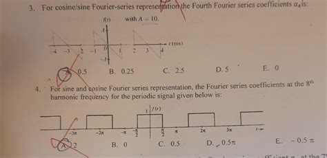 3. For cosine/sine Fourier-series represenfation the | Chegg.com