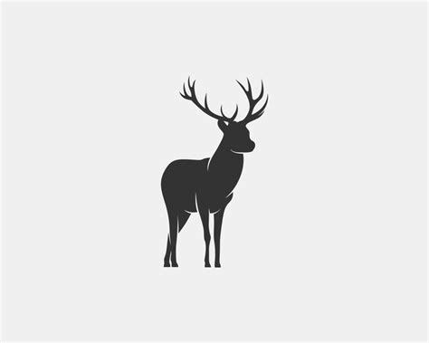 deer vector silhouette 11400672 Vector Art at Vecteezy