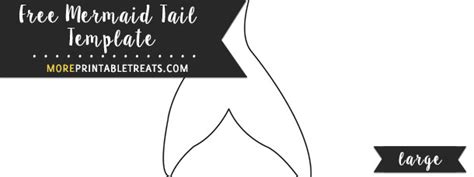 Large Mermaid Tail Template Coloring Page The Best Porn Website