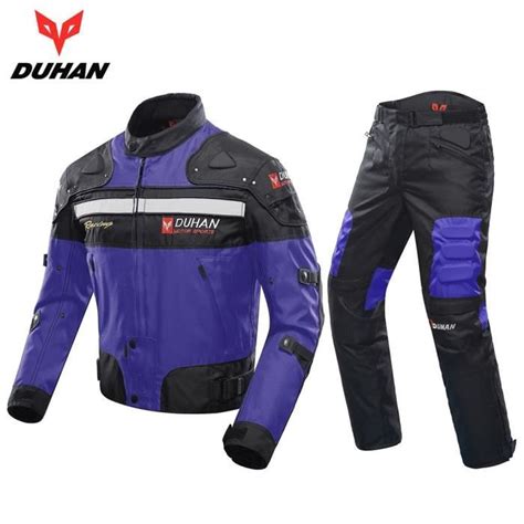 Duhan Blouson Moto Hommes Moto Motocross Hors Route Racing Veste Armure