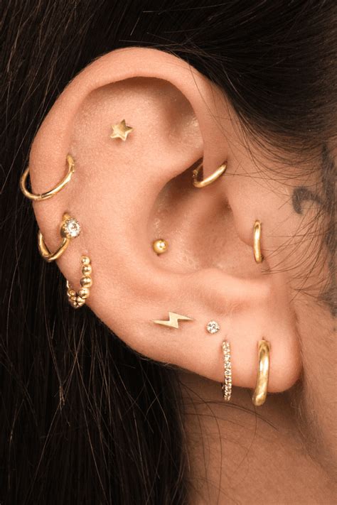 Helix Piercing Guide For The Babe Whos Extra In The Best Way