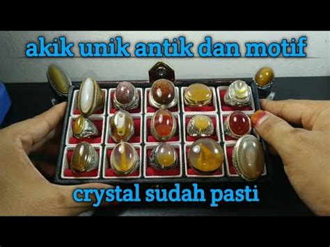 Update Gemstone Batu Akik Unik Antik Dan Crystal Motif Youtube