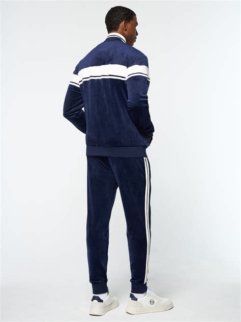 Damarindo Velour Track Jacket Maritime Blue Sergio Tacchini