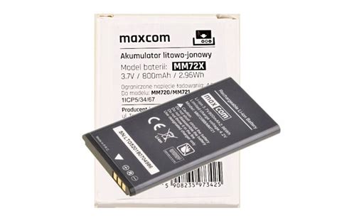 Oryginalna Bateria Akumulator MAXCOM Do Telefonu MM720 MM720 MM721 720