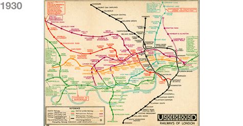 Bbc News Tube 150th Anniversary How The Underground Map Evolved