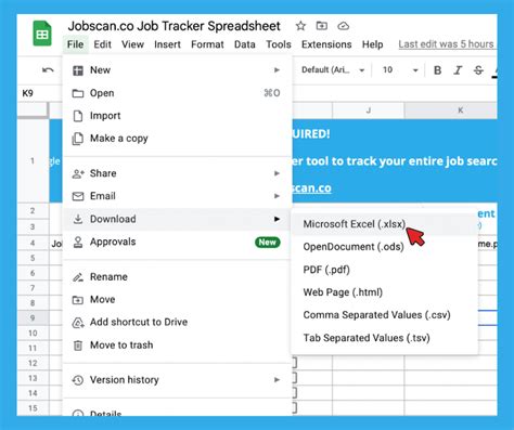 Simplify Your Job Search With A Job Search Spreadsheet Template Free