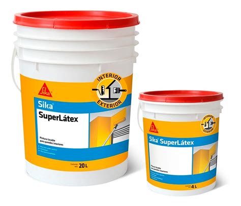 Pintura Super Latex Interior Lavable Sika Lts Blanco Mundocolor