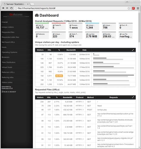 Goaccess A Real Time Apache And Nginx Web Server Log Analyzer