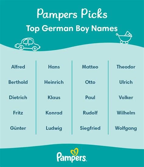 180 German Boy Names With Meanings Pampers Ca