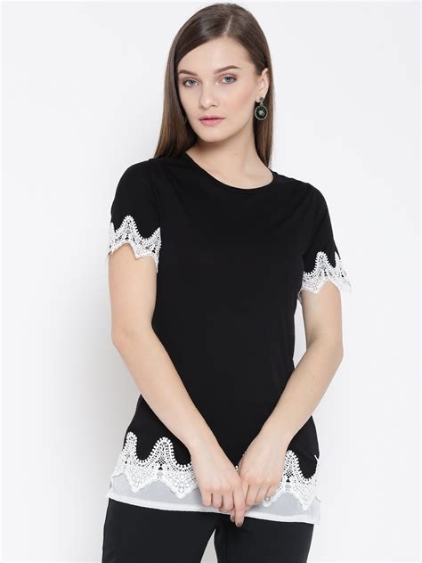 Dorothy Perkins Women Black Solid Top Dorothy Perkins Tops Price Myntra Deals At Myntra