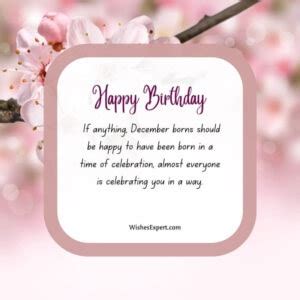 25 Best Happy Birthday December Wishes And Messages