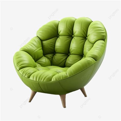 D Furniture Modern Green Chair White Background D Clipart