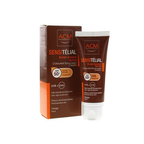 ACM Sensitélial écran solaire teinté SPF50 tube 40ml Parapharmacie