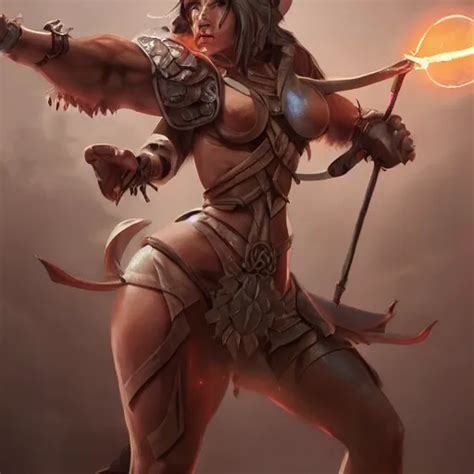 A Dnd Female Minotaur Healer Made By Stanley Artgerm Stable Diffusion