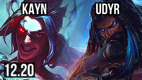 Kayn Vs Udyr Jng M Mastery Games Dominating Euw